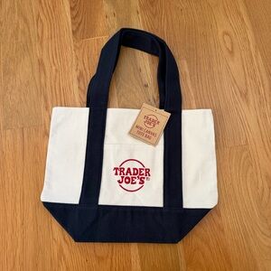 Trader Joe's Canvas Mini Tote Bag - Navy